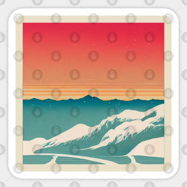 Palm Springs Christmas Sticker by Retro Travel Design